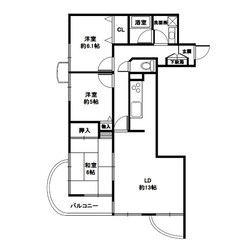 プラザ森北の物件間取画像